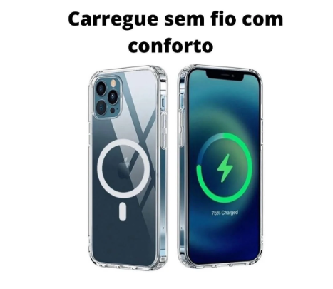 Capa Magnética para iPhone com Carregamento sem Fio (MagSafe)